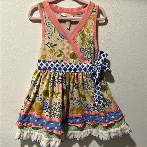 Matilda Jane Floral Multicolor Kids Dress size 4